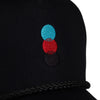 KEEPGOING "The Lows" Structured Canvas Hat (Black)