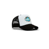 Keepgoing Globe Trucker Hat (White/Black)