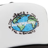 Keepgoing Globe Trucker Hat (White/Black)