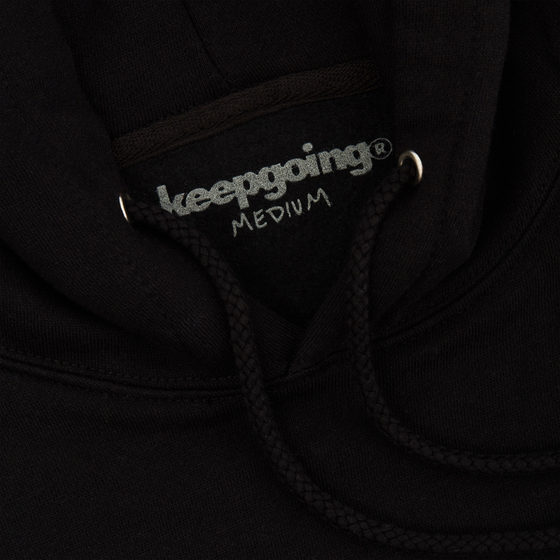 KEEPGOING Modern Logo Hoodie (Black)