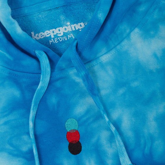 KEEPGOING Journey Hoodie (Aqua Tie Dye)