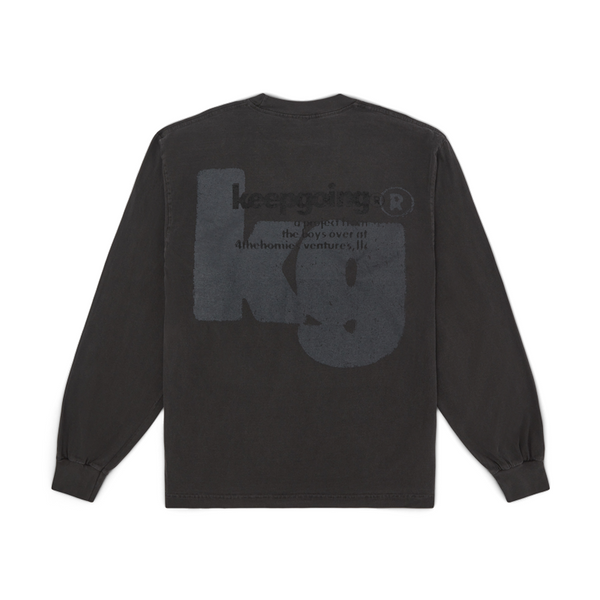 通販 送料無料  KEEPGOING Core Longsleeve Tee (Vintage Black) – 4 The Homies Tシャツ(半袖/袖なし)