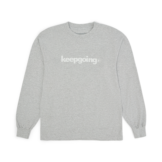 KEEPGOING Woosah Longsleeve Tee (Ash Grey)