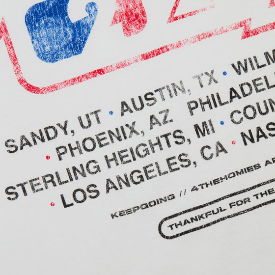 Upsidedown Tour MLB Tee (White)