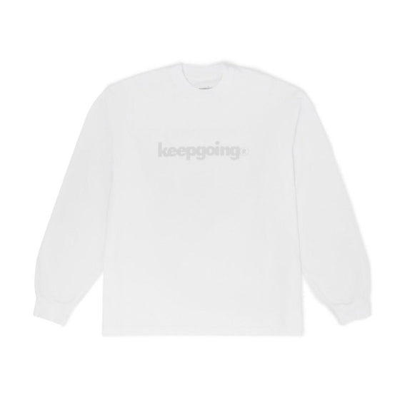 KEEPGOING Core Longsleeve Tee (White)