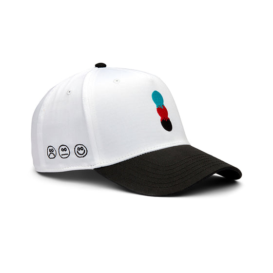 KEEPGOING Drippy Canvas Hat (White/Black)