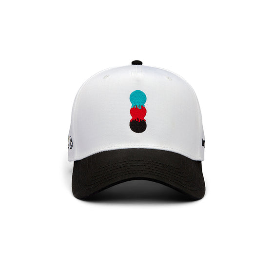 KEEPGOING Drippy Canvas Hat (White/Black)