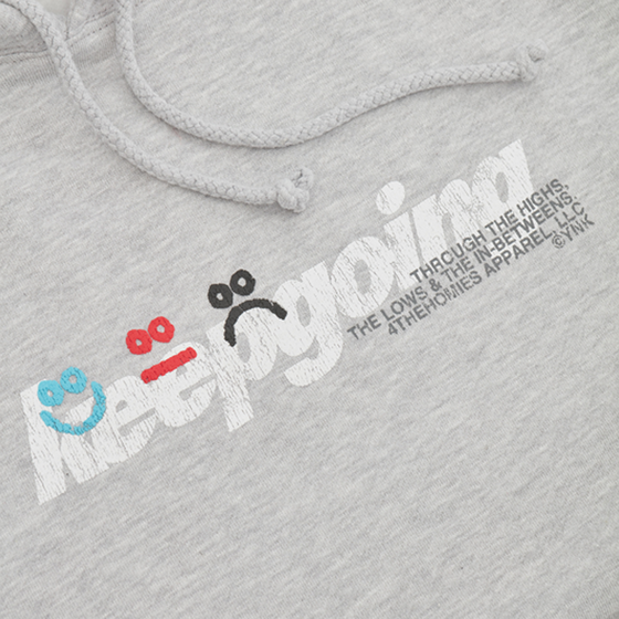 KEEPGOING Modern Logo Hoodie (Grey)