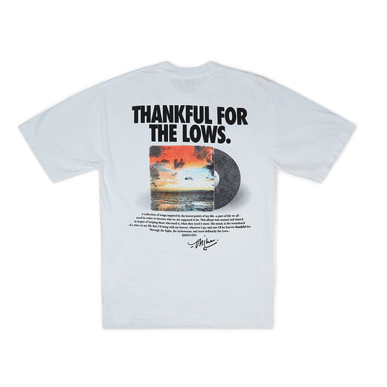 KEEPGOING "The Lows" Vinyl T-Shirt (White)